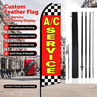 Drapeau plume personnalisé imprimé par sublimation HD, bannière publicitaire extérieure avec plusieurs bases pour les événements et salons professionnels