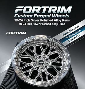Jantes FORTRIM 3 pièces forgées Beadlock 18-26 pouces 5x114.3 5x120 6x139.7 compatibles Mercedes G63 C63 E63 <span class=keywords><strong>Audi</strong></span> A3 A4 Jantes modifiées tout-terrain - Product Image 1