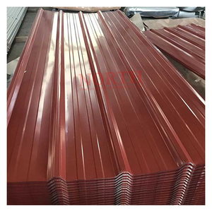 Tôles de toiture en métal ondulé galvanisé prépeintes DX51D PPGI, calibre 20, tôles de toiture en acier revêtu de couleur, <span class=keywords><strong>prix</strong></span> direct usine - Product Image 3