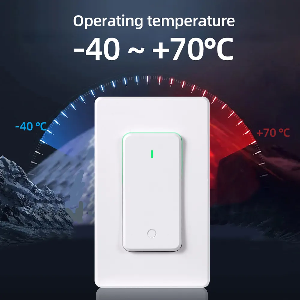 IP66 không dây mini từ xa tường chuyển đổi Kit Max. 10A hiện tại duy nhất cực mà không cần wifi không có hệ thống dây điện cần thiết cho tường thiết bị chuyển mạch