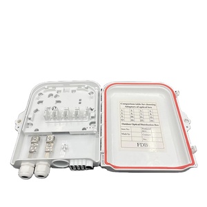 HSGQ yeni FTTH 8 çekirdekli plastik Fiber erişim terminali kutusu 8 port su geçirmez kauçuk kablo rakoru Fiber optik kutu FDB/ATB - Product Image 3