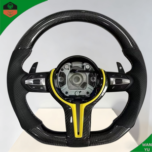 Volante Personalizado para <span class=keywords><strong>BMW</strong></span> Serie 1 F20 118i 120i 125i 135i M135i <span class=keywords><strong>118d</strong></span> 120d 125d 2011 a 2019, Volante de Fibra de Carbono - Product Image 5
