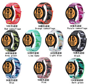 Banda trenzada de nailon para Samsung Galaxy Watch 7/6/5/4 para Huawei Watch 4/3/GT3 pulsera ajustable <span class=keywords><strong>Amazfit</strong></span> GTR/Correa <span class=keywords><strong>Stratos</strong></span> - Product Image 2