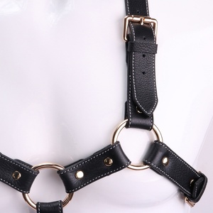 QK-Y8127 New Beginner-Friendly <b>Leather</b> Body <b>Harness</b> for Bedroom Belt Adjustable Body <b>Harness</b> Black Waistband Fetish Toys Men 18+ - Product Image 3