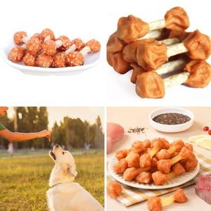 Golosinas para Perros al por Mayor, de Arroz, Crujientes y Saludables, con Ingredientes Limitados, Sin Patatas, 16oz, <span class=keywords><strong>Mini</strong></span> Masticables de Hueso Crudo, Forma de Mancuerna de Pollo - Product Image 6