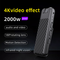 2025 nouveau One-Click Audio 1080P HD Portable Mini infrarouge Vision nocturne caméra de sécurité stylo Action et caméra de sport pour l'extérieur