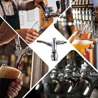 Robinet de bière à pression réglable de style européen, filetage standard américain, acier inoxydable 304 de qualité alimentaire pour bars, pubs et restaurants