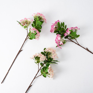 Arreglos Florales Artificiales de Seda de Buganvilla de 3 Cabezas para el Hogar, Decoraciones Artísticas para Jarrones de Mesa de Comedor y Paisajes Exteriores - Product Image 4
