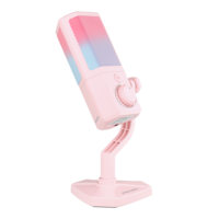Micrófono de Condensador USB Profesional de 96kHz/16bit, Micrófono RGB para Juegos con Control de Ganancia y Silenciador de un Toque para PC y Laptop