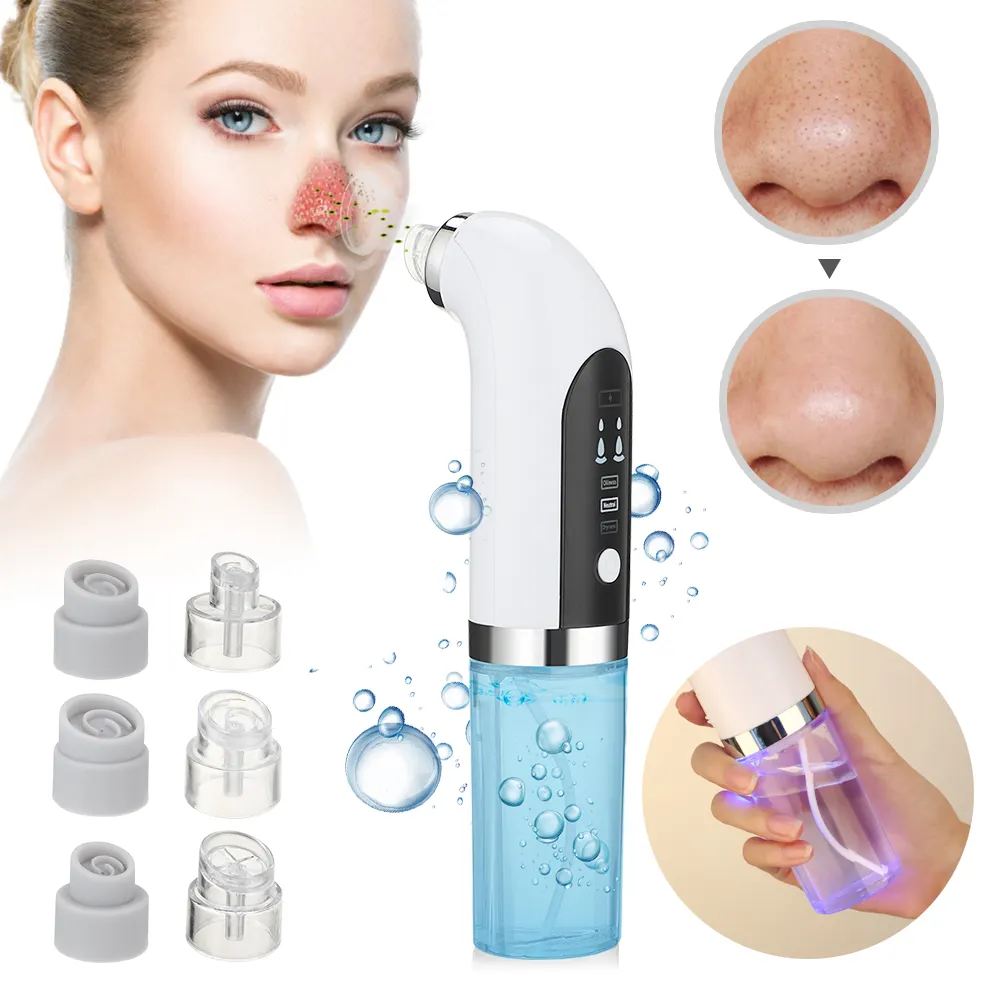 2022 Blackhead Remover Pore Vacuum Cleaner Electric Micro Small Bubble Facial Cleaning Machine USB Rechargeable Beauty Device