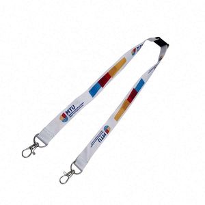 High Quality RPET <b>Polyester</b> Id Card Holder <b>Lanyards</b> with Silk Screen Printing - Product Image 3