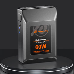 Powerextra V núi v khóa thay thế 60Wh 14.4V 4.2ah D tap USB-A Loại C máy ảnh kỹ thuật số Pin cho Sony phát sóng video máy quay - Product Image 5