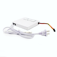 Interrupteur capacitif LED IP44 à trois touches avec désembueur CCT, variateur d'intensité, driver intégré 36W, capteur de miroir, commande tactile intelligente
