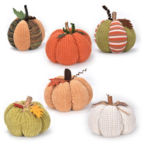 Ornement de citrouille multicolore en polyester fait main pour la fête de la récolte de Thanksgiving - Meilleures ventes, prix d'usine