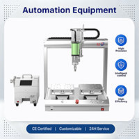 Distributeur de colle de bureau à double poste de travail, machine de distribution de colle haute précision et à performance stable