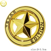 Badge rond de voiture, logo écologique, 20 pièces, enveloppe chromée, édition lettre en émail