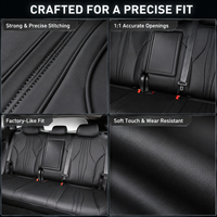 Housse de siège auto sur mesure pour BYD Sealion 6 2024, cuir Nappa et daim, imperméable, facile à nettoyer, ensemble complet, fabricant direct