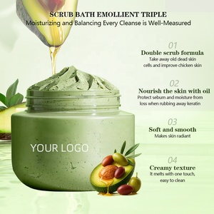 Scrub Corpo al Gelato di Avocado con Etichetta Privata, Esfoliante allo Zucchero, <span class=keywords><strong>Gommage</strong></span> Corporeo Idratante e Illuminante, Burro di Karité Naturale Vegano - Product Image 1