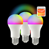 Ampoule intelligente Tuya contrôle d'application 2700K-6500K RGBCW + CCT ampoule intelligente Google Home 9W E26 E27 B22 A60 LED Tuya wifi ampoule intelligente