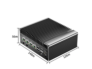 มินิพีซีไร้พัดลม Intel N150 N100 ปี 2026 พร้อมพอร์ต LAN 4x2.5G ชิปประมวลผล i226-V 2*COM DDR4 NVMe ระบบระบายความร้อนที่มีประสิทธิภาพ ไฟร์วอลล์พีซี คอมพิวเตอร์อุตสาหกรรม - Product Image 2