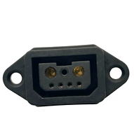 Chargeur de vélo électrique 2 + 4 connecteurs prise pour batterie de berceau mâle femelle boîtier PC 30A Contacts plaqués or pour l'alimentation