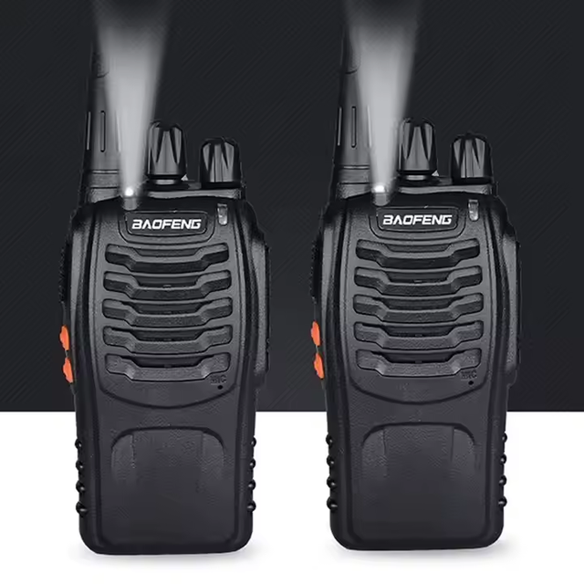 BaoFeng BF-888S Walkie Talkie Volume Channel Selector Knob Battery Lock Two Way Radio 115x60x35mm