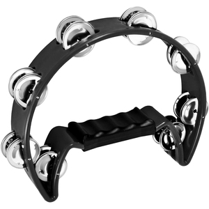 Vente en gros d'usine Jingles en métal OEM <span class=keywords><strong>Tambourin</strong></span> <span class=keywords><strong>demi</strong></span>-<span class=keywords><strong>lune</strong></span> à percussion pour enfants adultes KTV Party - Product Image 1