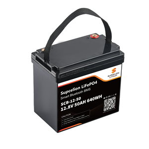 Batterie lithium-ion LiFePO4 12,8 V 50 Ah SUPCELION <span class=keywords><strong>SCB</strong></span> 12,8 V 50 Ah à cycle profond pour système de stockage d'énergie domestique avec Bluetooth 4.0 - Product Image 2