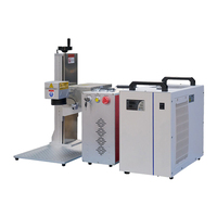 Nouvelle machine de marquage laser UV de bureau 355nm 15W à refroidissement par eau cohérent pour marquage permanent noir sur plastique, céramique, métal, IA