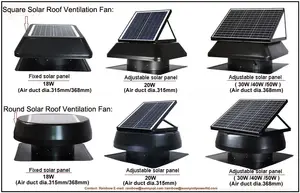 Vent Tool Solar Air Circulator 20W Solar Attic Fan Solar Ventilation Fan Solar Powered Exhaust Fan Solar Panel Roof Vent Fan R