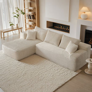 Sofá Seccional de 3 Lugares Comprimido Sofá Modular Moderno Embalado a Vácuo Sofá Tofu de Esponja de Alta Densidade - Product Image 2