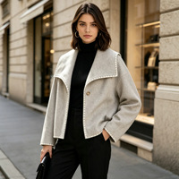 Nouvelles vestes élégantes pour femmes de style européen et américain, vêtements minimalistes unis, veste d'automne et d'hiver pour femmes