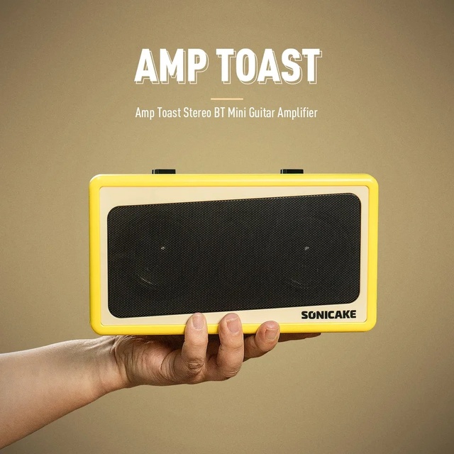 SONICAKE QAM-50 Mini Guitar Combo Amplifier for Multi-Effects All-in-One Light Weight 3*2AA Battery Powered Button