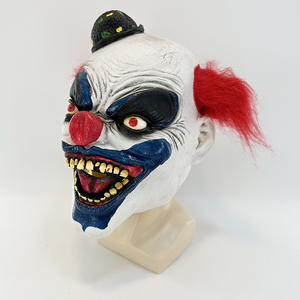 Yeni toptan özelleştirilmiş cadılar bayramı kostüm korkunç parti maskesi korku karnaval Cosplay lateks tam kafa palyaço maskesi - Product Image 3