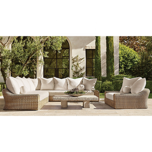 <span class=keywords><strong>Chaise</strong></span> longue moderne et portable en <span class=keywords><strong>rotin</strong></span> PE, spacieuse, avec coussin surdimensionné respirant, idéale pour la piscine et la villa - Product Image 2