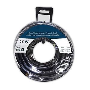 Avvolgitubo piatto H05VVH2-F 2 x 1,00 mm nero, 25 m - ideale per lavori di giardinaggio e irrigazione efficiente. - Product Image 1