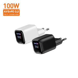 Chargeur de voyage USB-C GaN 100W, prise US, PD 3.2 PPS AVS, affichage intelligent, charge rapide, adaptateur secteur pour ordinateur portable, compatible Google <span class=keywords><strong>Pixel</strong></span> - Product Image 5