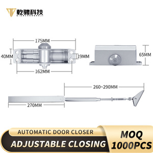 Nhiệm Vụ Nặng Nề Thủy Lực Mùa Xuân Có Thể Điều Chỉnh Hợp Kim Nhôm Cửa Gần Nhà Máy Trực Tiếp Cho Thương Mại Khách Sạn Sử Dụng Cho Kính Cửa Gỗ - Product Image 6