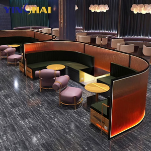 Paravent LED semi-circulaire pour salon, KTV, hôtel, restaurant, projet d'aménagement, dé<span class=keywords><strong>coupe</strong></span> laser métallique, étanche - Product Image 2