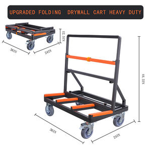 Carrello Pieghevole per Cartongesso JH-Mech, Carrello per Pannelli, Carrello per Cartongesso, Compensato, Lastre di Vetro e Metallo - Product Image 3