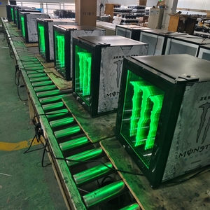 <span class=keywords><strong>Mini</strong></span>-réfrigérateur commercial Monster Energy 2026 le plus vendu pour boissons énergisantes, porte vitrée avec logo LED, refroidissement professionnel - Product Image 6