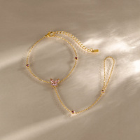 Ensemble collier et bracelet pour femme en acier inoxydable plaqué or 18 carats, couleur or et argent, avec fermoir croisé simple et élégant, style européen et américain