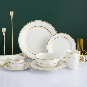 Pedido a granel de placas de calcomanía de hueso recortado en oro de China Proveedores de restaurantes de hotel de gama alta - Product Image 1
