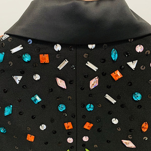 SR2211 Kimshein Traje Formal Elegante <span class=keywords><strong>de</strong></span> Oficina <span class=keywords><strong>para</strong></span> Dama Conjunto <span class=keywords><strong>de</strong></span> <span class=keywords><strong>Dos</strong></span> <span class=keywords><strong>Piezas</strong></span> con Pantalón Largo y Estrás <span class=keywords><strong>para</strong></span> Fiesta <span class=keywords><strong>para</strong></span> Mujer - Product Image 5