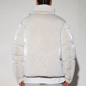 Custom <b>Men</b> Winter Fashion Reflective Puffer <b>Jacket</b> High Quality Waterproof Down Coat With Plus Size Zip up <b>Jackets</b> Manufacturer - Product Image 2