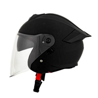 Casque de moto ouvert personnalisé en ABS avec visière haute définition, unisexe, pour la conduite, fabrication OEM