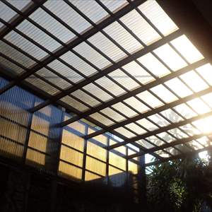 น้ําหนักแผ่น<span class=keywords><strong>หลังคา</strong></span>เรือนกระจกโพลีคาร์บอเนตโปร่งแสงที่ไม่แตกหัก - Product Image 5