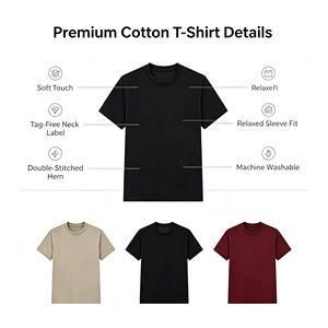 <span class=keywords><strong>T</strong></span>-<span class=keywords><strong>shirt</strong></span> Unisex Personalizzata OEM, Girocollo, Slim Fit, Tinta Unita, Casual, Primavera/Autunno/Estate, Puro Cotone, Manica Corta, Alla Moda - Product Image 4