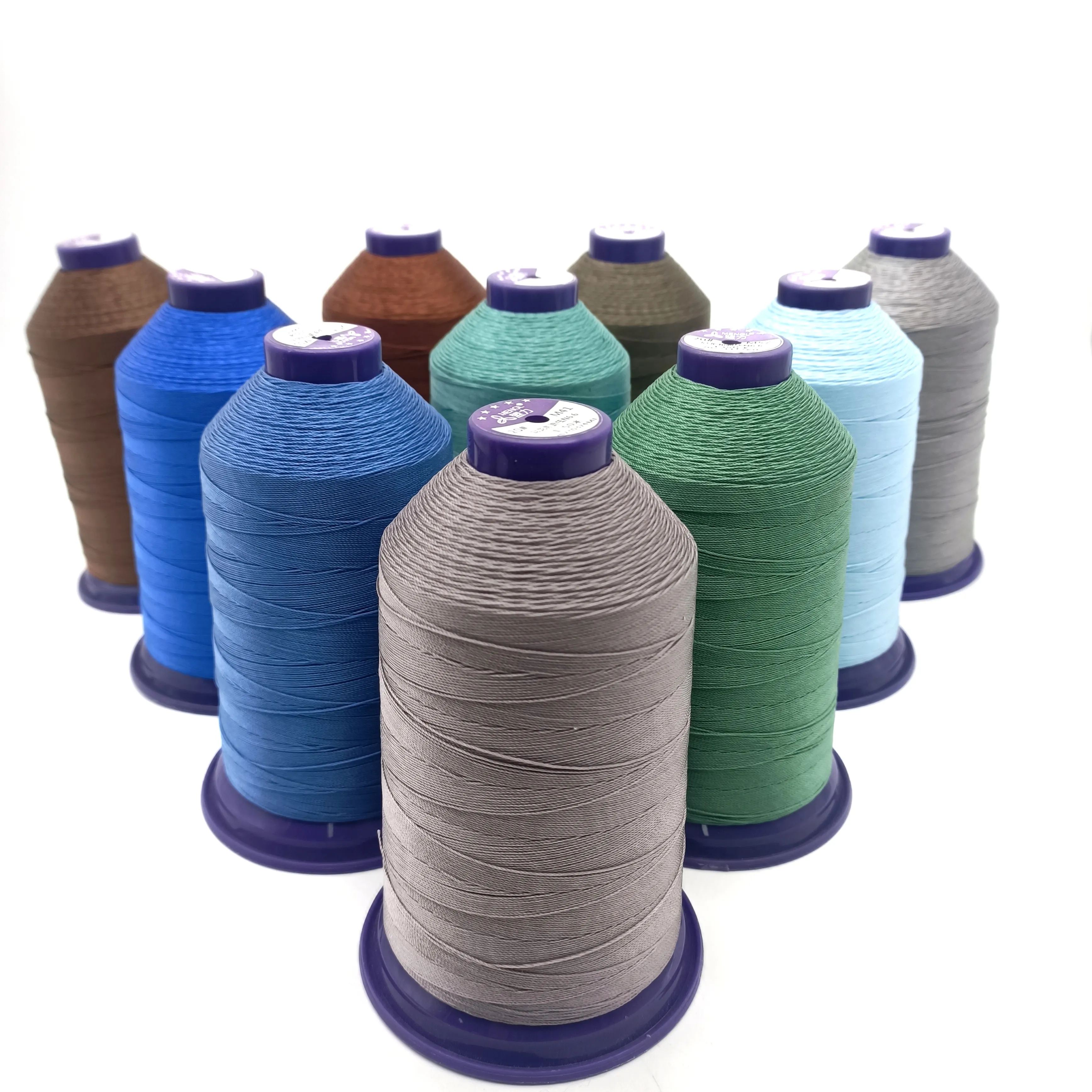 tex 70 120 nylon bonded sewing thread hilos #30 #40 #60 nylon for upholstery leather