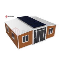 Maison de Luxe Restaurant Panneaux Solaires Industriels en Acier 40 pieds Mobile Conteneur Modulaire Conteneur Pliable Pack Plat